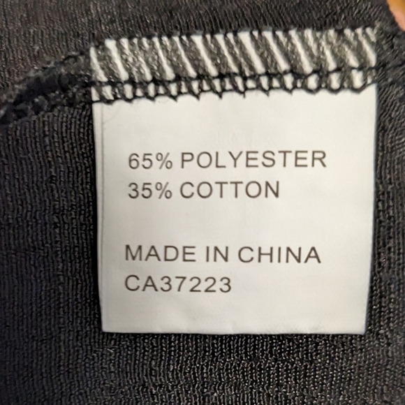 NWT Black Mini Dress Button Front Detail and Front Slit - Picture 7 of 8